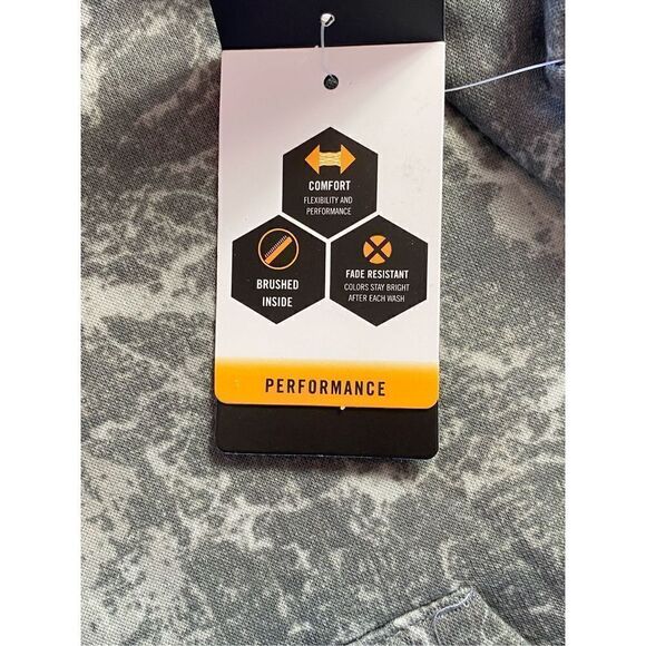 Spalding Men’s SMALL Marble Gray Print Fleece Pullover Hoodie - Picture 4 of 9